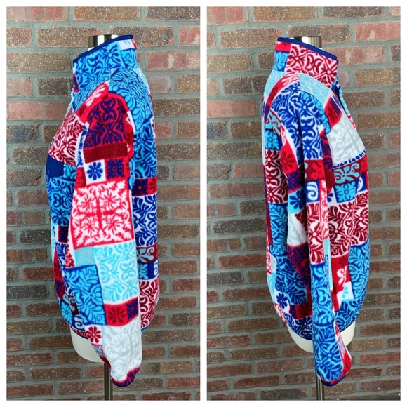 Patagonia Synchilla Floral Patchwork Pullover, S - Picture 4 of 10